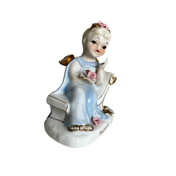 Lefton Taurus Angel Figurine